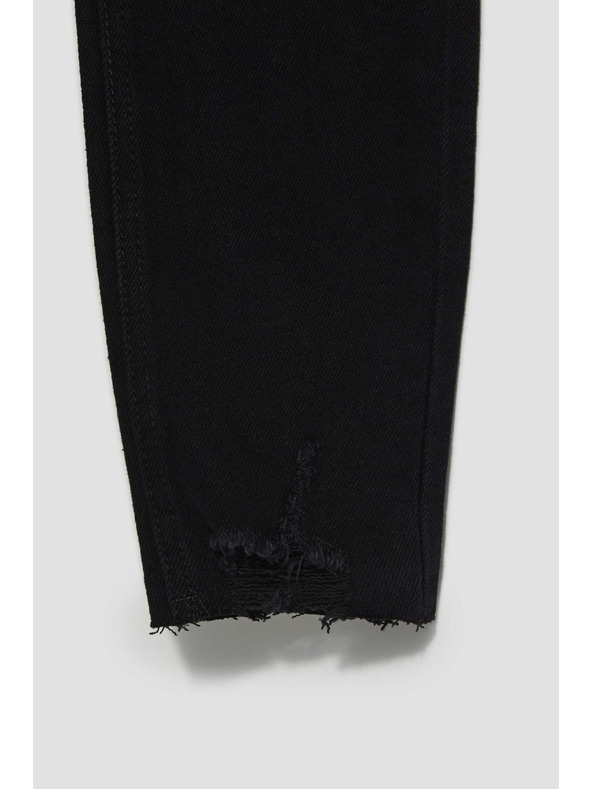 Moodo Oprijete džínsy z raztrganim robom Moodo