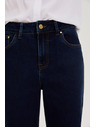 Moodo Gladke temno modre jeans hlače Moodo