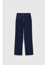 Moodo Gladke temno modre jeans hlače Moodo