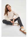 Moodo Grafitne ozke jeans hlače Moodo