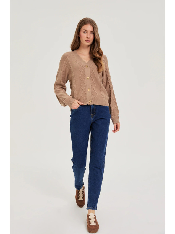 Moodo Temno modre kavbojke z pasom Moodo