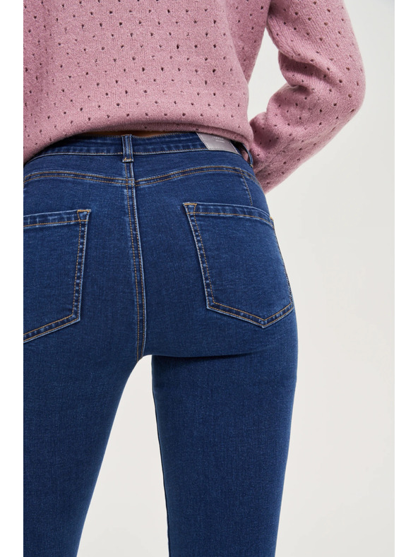 Moodo Temno modre ozke jeans hlače Moodo