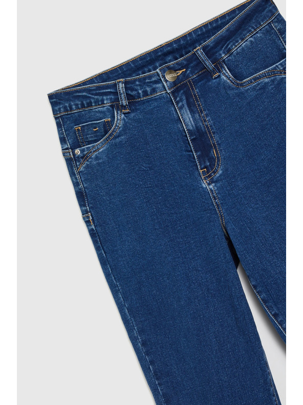 Moodo Temno modre ozke jeans hlače Moodo