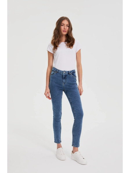 Moodo Modre skinny jeans hlače Moodo