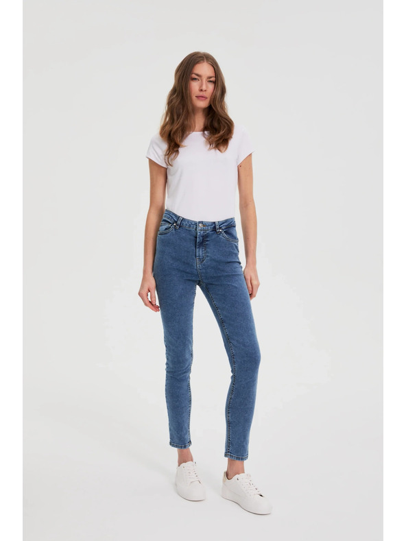 Moodo Modre skinny jeans hlače Moodo