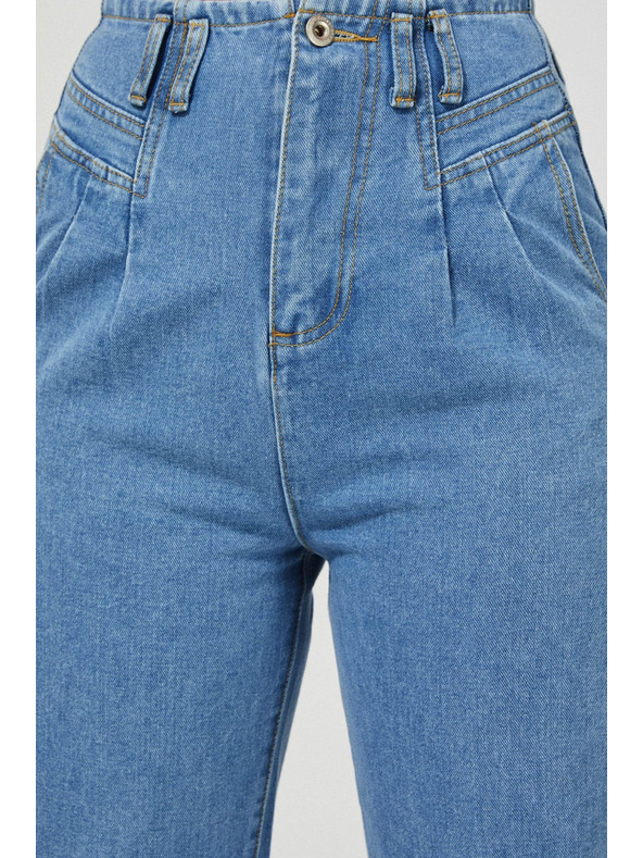 Moodo Jeans slouchy hlače z visokim pasom Moodo