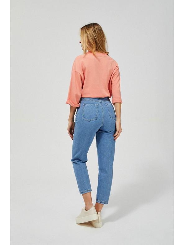 Moodo Jeans slouchy hlače z visokim pasom Moodo