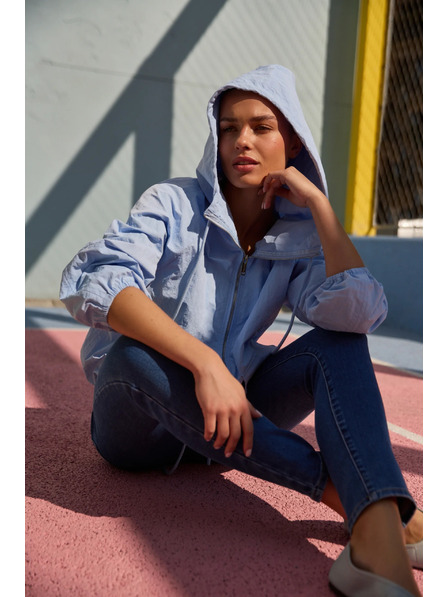 Moodo Modre ozke jeans hlače Moodo