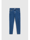 Moodo Modre ozke jeans hlače Moodo