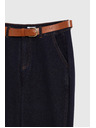 Moodo Temno modre jeans hlače z pasom Moodo