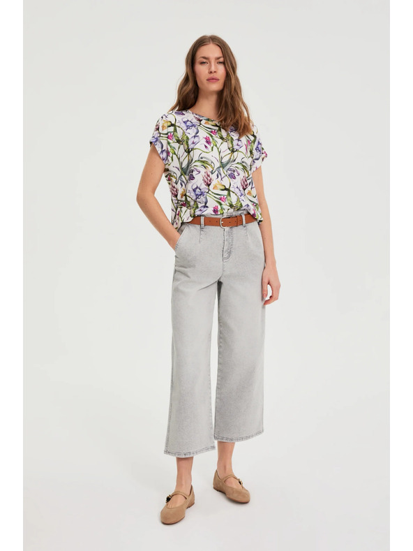 Moodo Sive jeans hlače z wide leg krojem Moodo