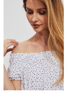 Moodo Bela bluza v španskem slogu Moodo