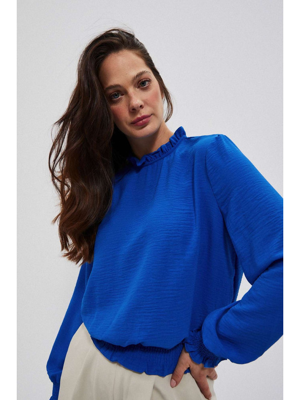 Moodo Gladka srajca modra Moodo