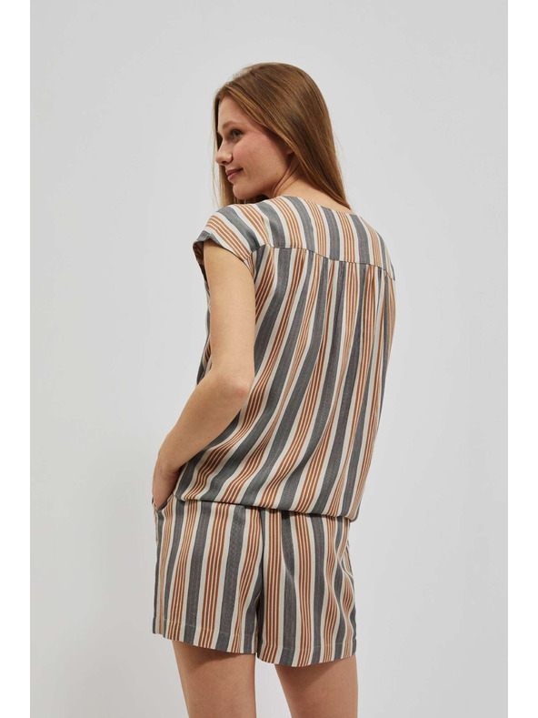 Moodo Peščena srajčna majica z zavezovanjem Moodo