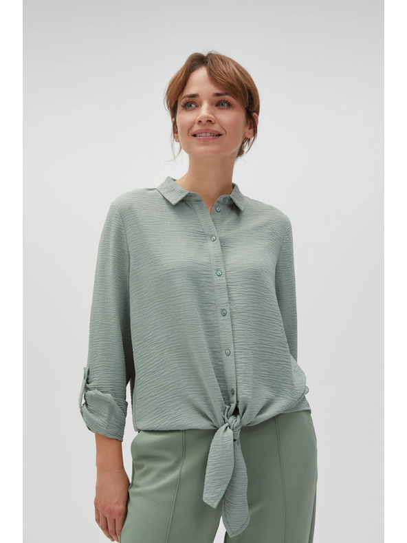 Moodo Olivna srajca Moodo z vezavo