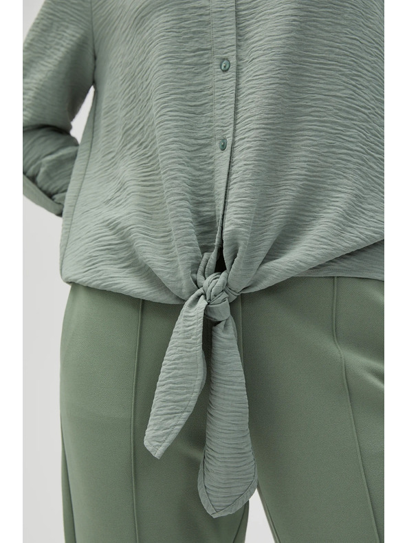 Moodo Olivna srajca Moodo z vezavo