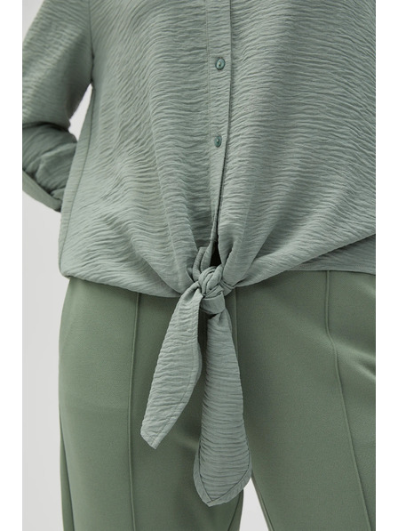 Moodo Olivna srajca Moodo z vezavo