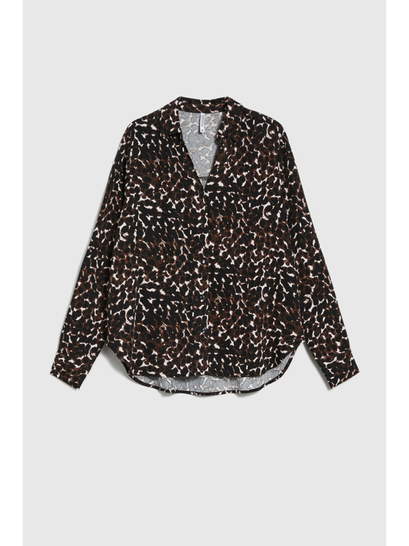 Moodo Viskozna srajca rjava Moodo