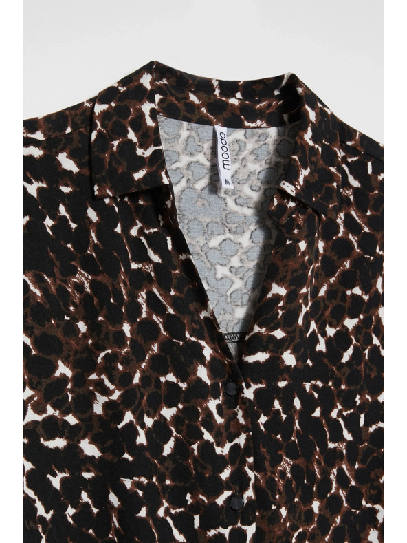 Moodo Viskozna srajca rjava Moodo