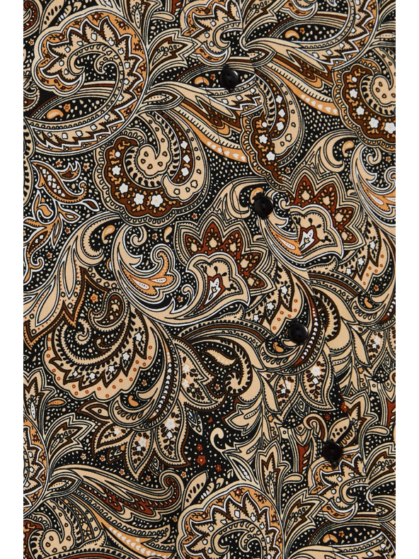 Moodo Vzorčasta srajca rjava Moodo