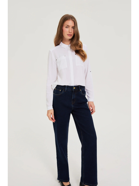 Moodo Bela viskozna srajca Moodo