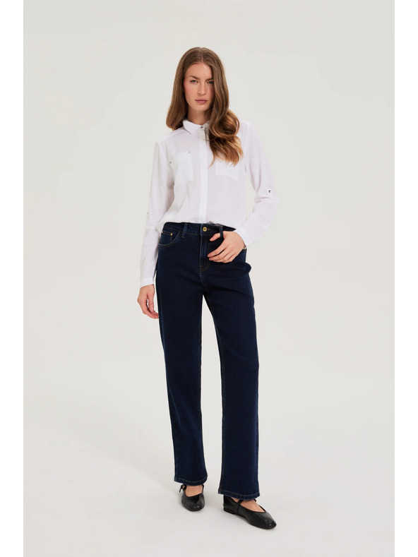 Moodo Bela viskozna srajca Moodo