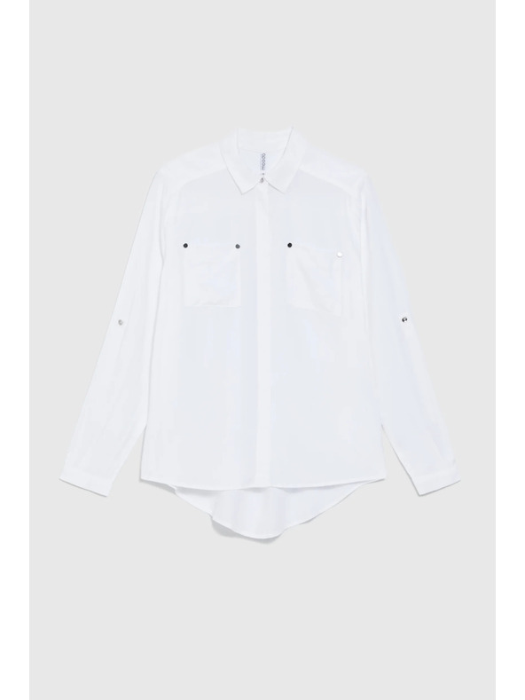 Moodo Bela viskozna srajca Moodo