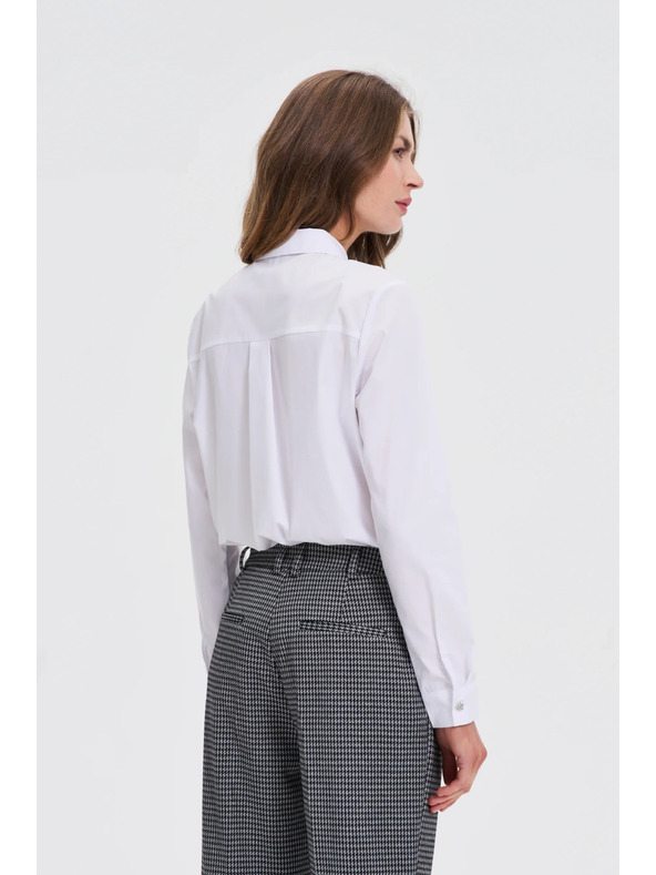 Moodo Bela srajca z ovratnikom Moodo