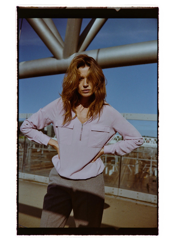 Moodo Rožnata viskozna srajca Moodo