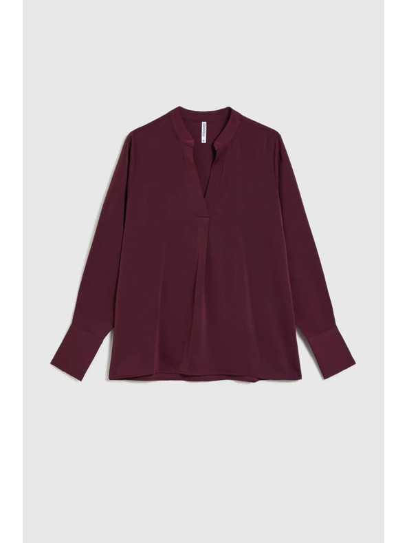 Moodo Elegantna srajca bordo Moodo