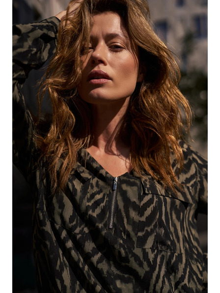 Moodo Olivna viskozna srajca Moodo