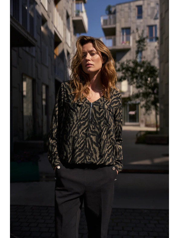 Moodo Olivna viskozna srajca Moodo