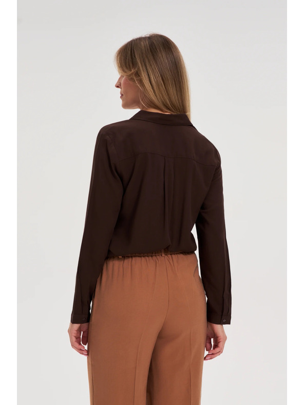 Moodo Viskozna srajca rjava Moodo