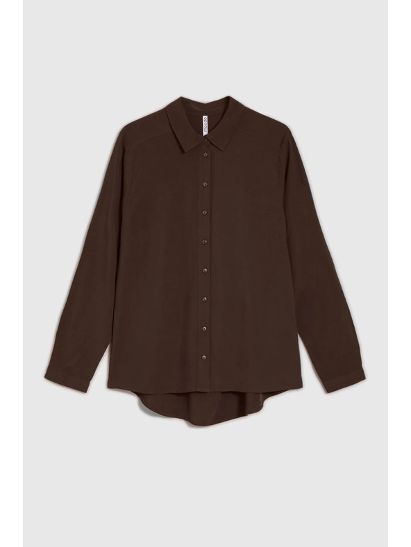 Moodo Viskozna srajca rjava Moodo
