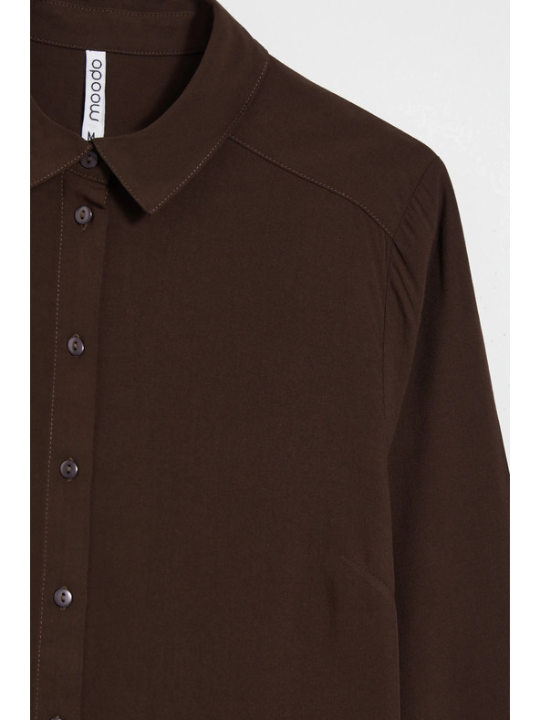 Moodo Viskozna srajca rjava Moodo