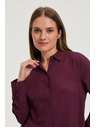 Moodo Viskozna srajca vinsko rdeča Moodo