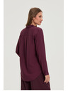 Moodo Viskozna srajca vinsko rdeča Moodo