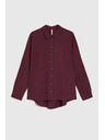 Moodo Viskozna srajca vinsko rdeča Moodo