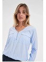 Moodo Svetlo modra viskozna srajca Moodo