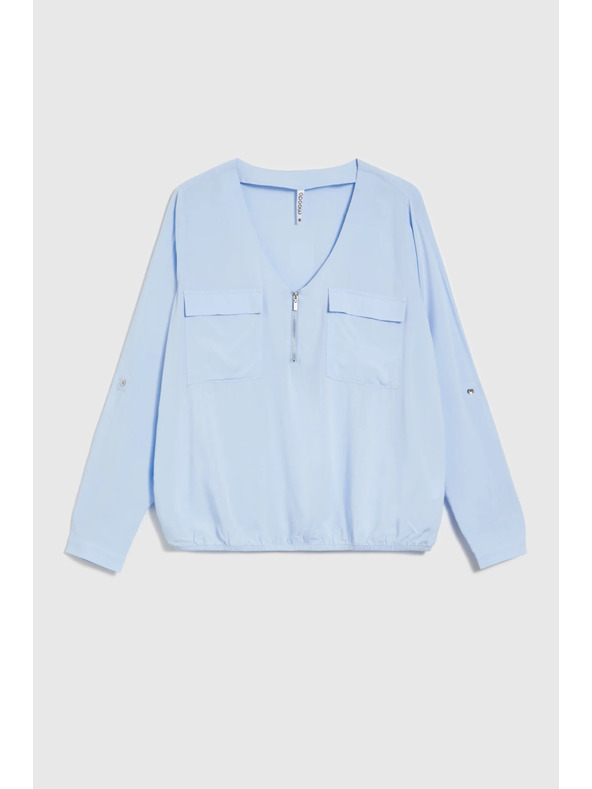 Moodo Svetlo modra viskozna srajca Moodo