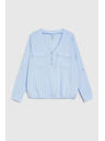 Moodo Svetlo modra viskozna srajca Moodo