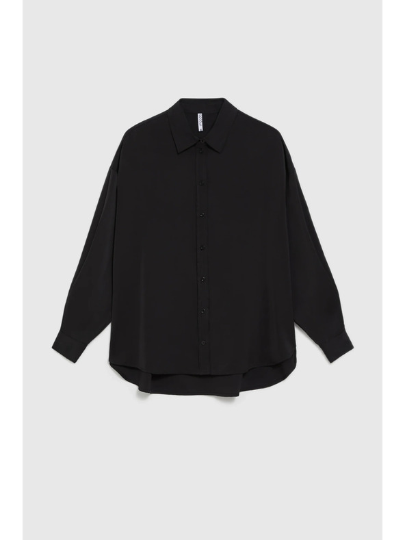 Moodo Gladka srajca črna Moodo