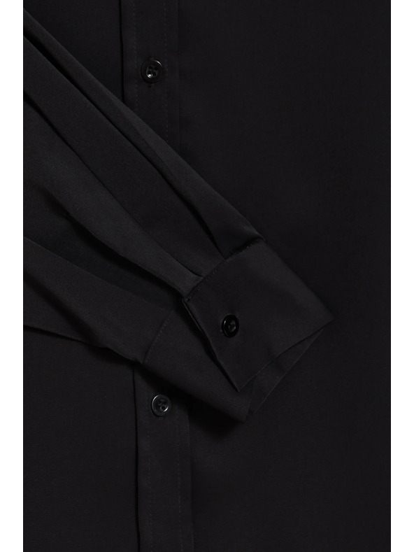 Moodo Gladka srajca črna Moodo