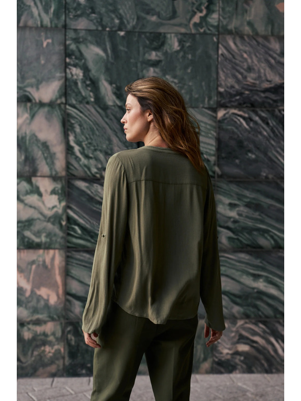 Moodo Olivna viskozna srajca Moodo