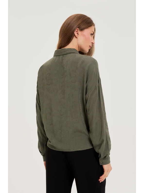 Moodo Olivna viskozna srajca Moodo