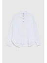 Moodo Bela srajca z okrasnimi gumbi Moodo