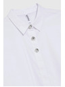 Moodo Bela srajca z okrasnimi gumbi Moodo