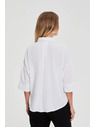 Moodo Bela srajca s kratkimi rokavi Moodo