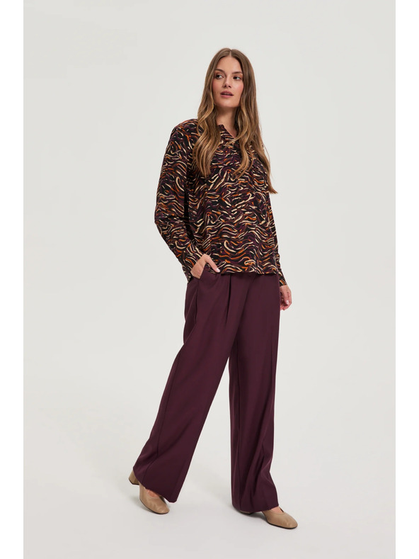 Moodo Rjava viskozna srajca Moodo