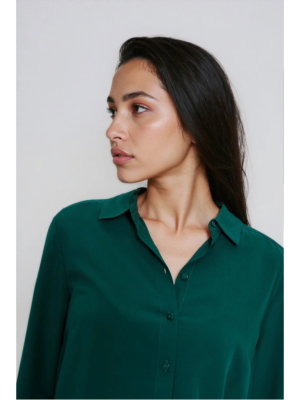 Moodo Zelena viskozna srajca Moodo